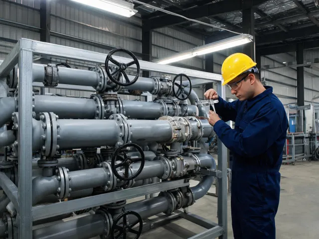 Industrial maintenance pipe rack