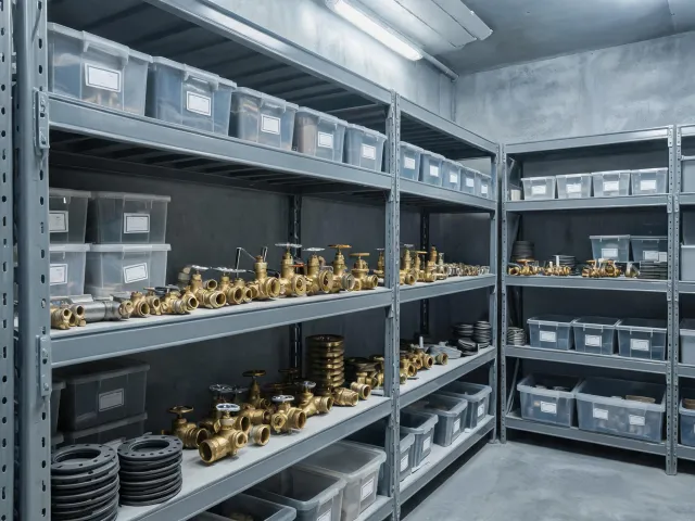 Water utility valve and fitting inventory