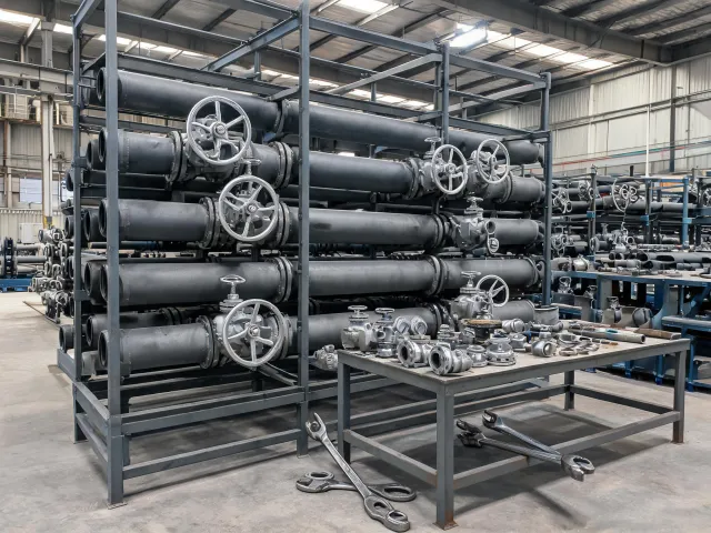 Manufacturing facility MRO pipe rack