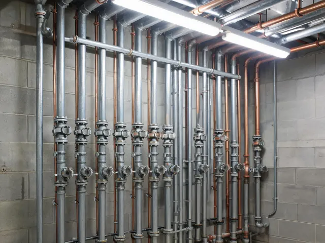 Multi-family residential plumbing risers