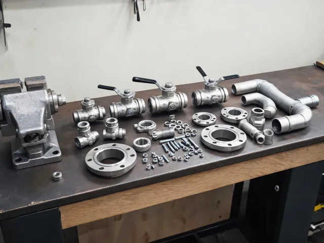Water utility valve repair bench
